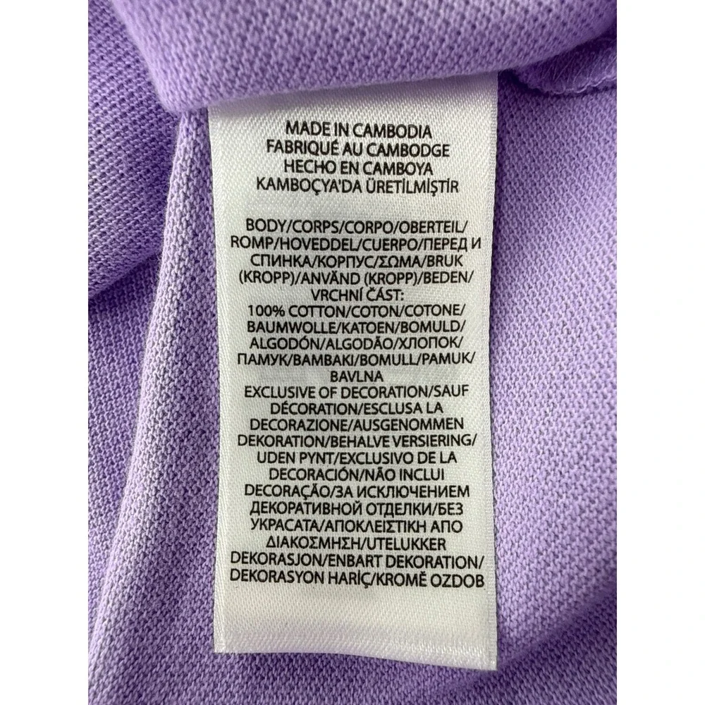 Polo Ralph Lauren Mens Classic Fit Purple Cotton Mesh Polo Shirt Large NWT